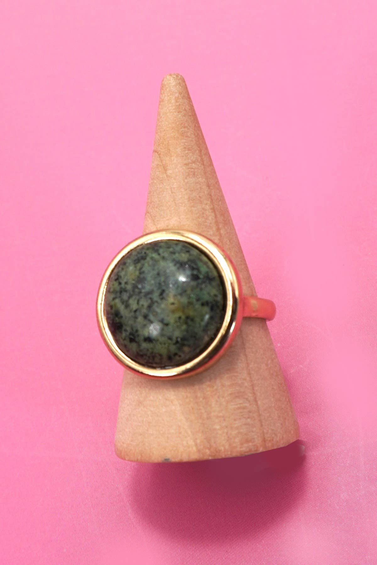 Natural Stone Cocktail Ring