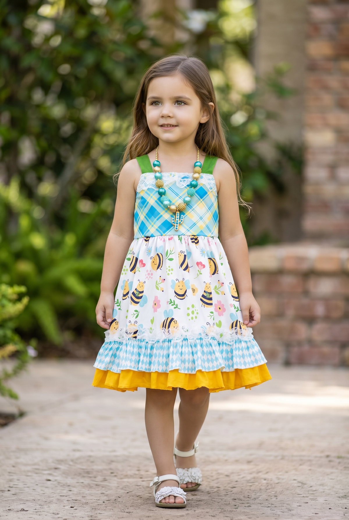 Bee Ruffle Dress