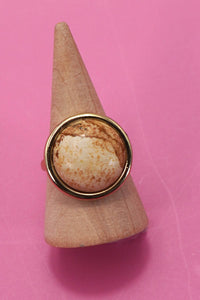 Natural Stone Cocktail Ring