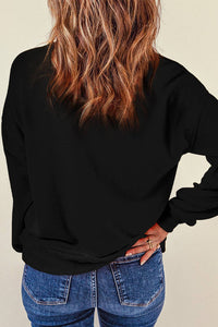 XOXO Drop Shoulder Pullover Sweatshirt