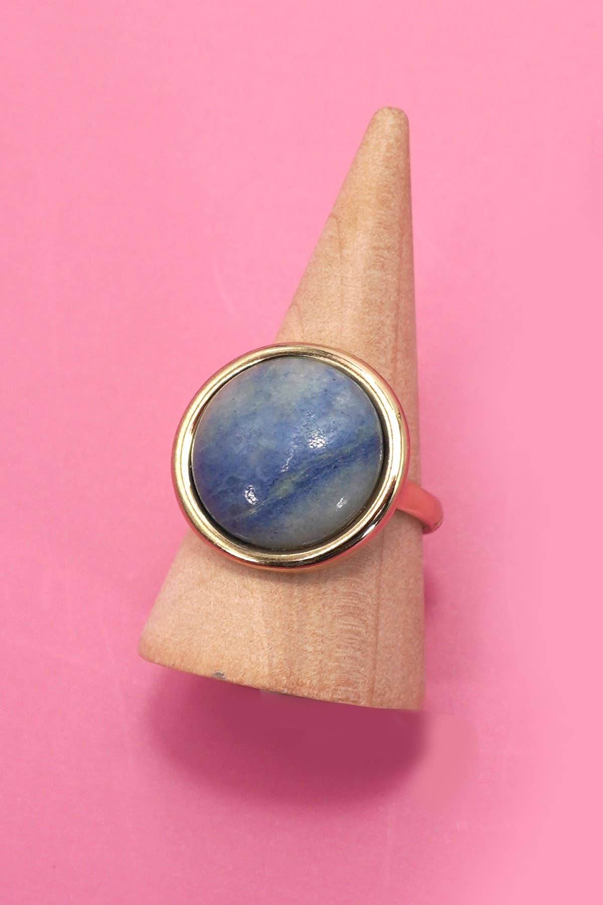 Natural Stone Cocktail Ring