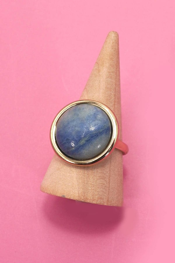 Natural Stone Cocktail Ring