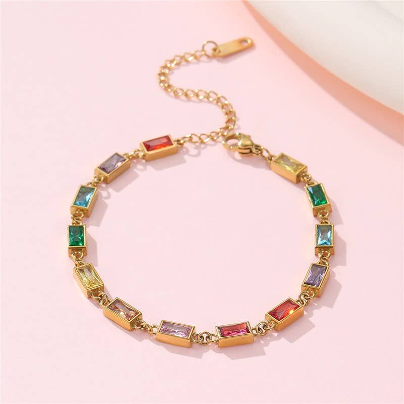 Rainbow Crystal Bracelet