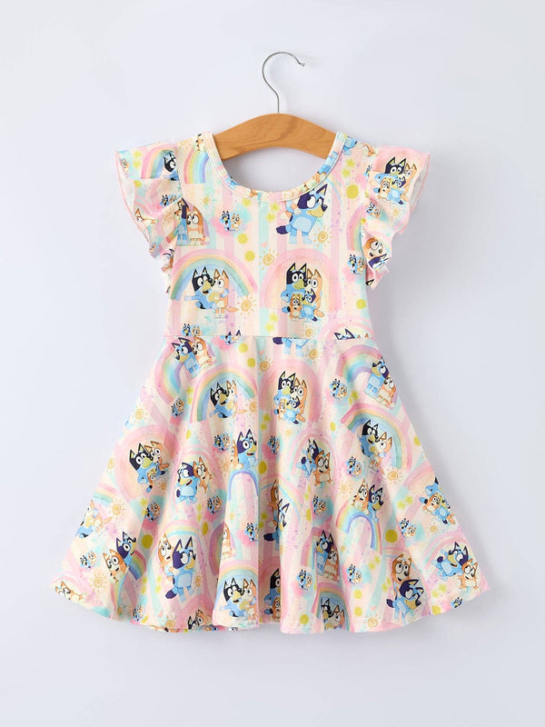 Rainbow Bluey Dress