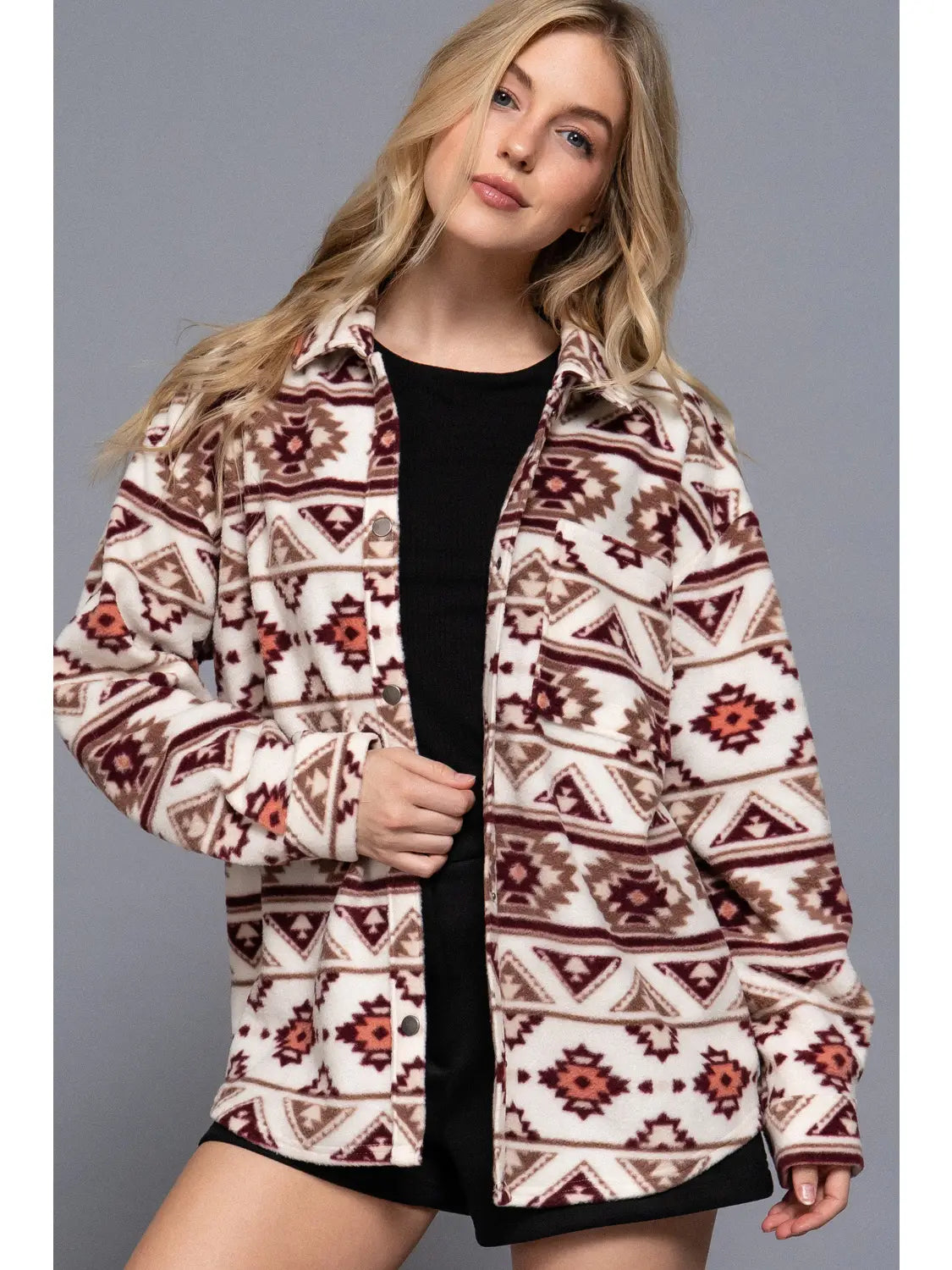 Aztec Fleece Shacket