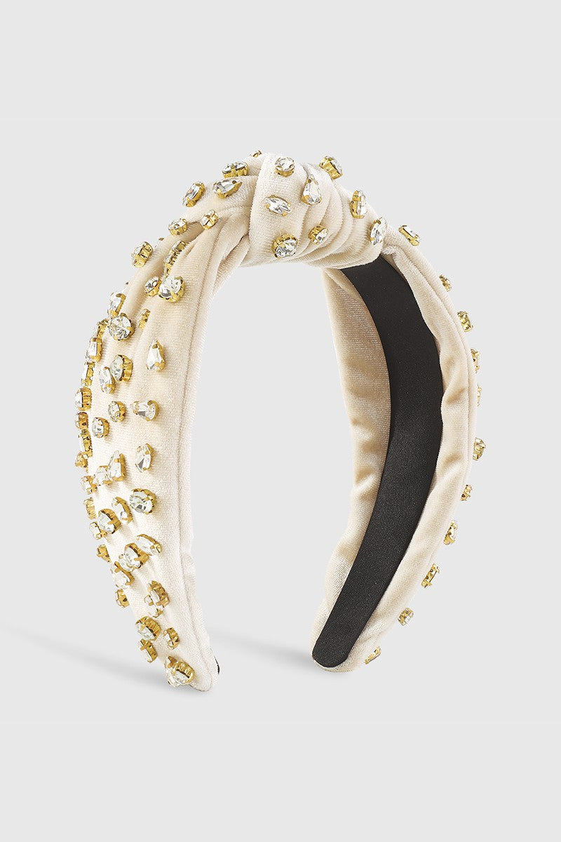 Velvet Rhinestone Headband