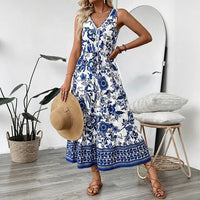 Blue Floral Maxi