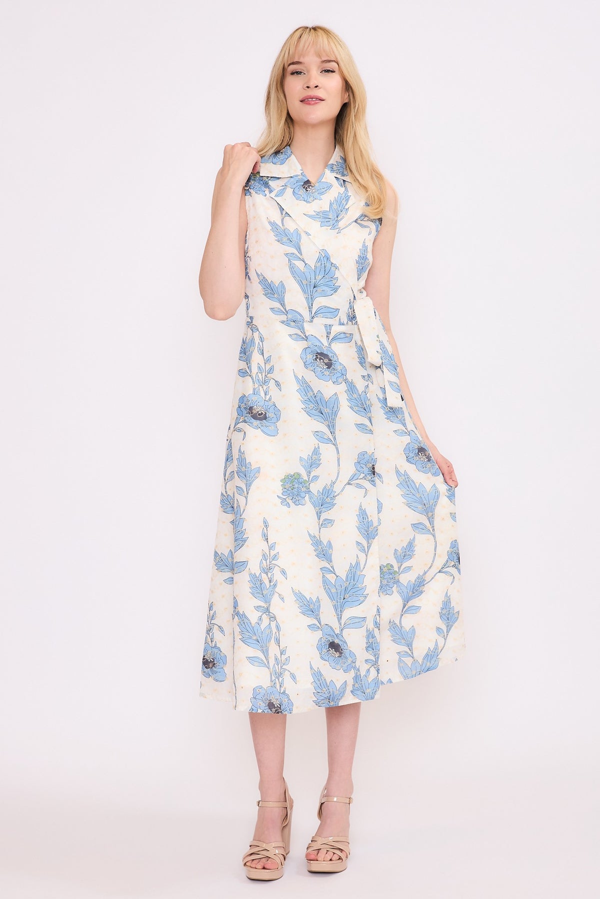 Blue Floral Dress