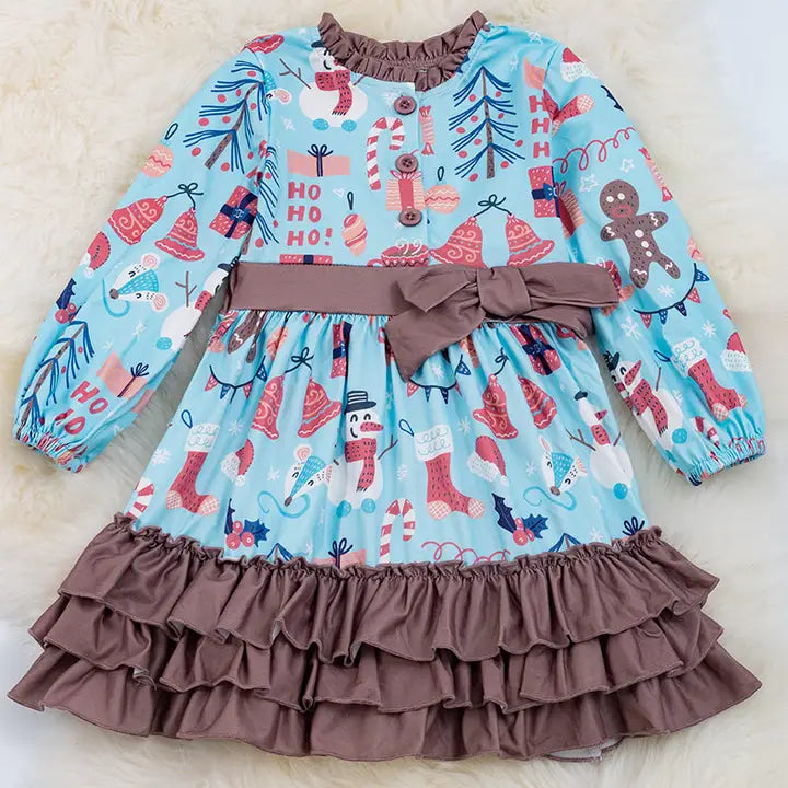 Blue Snowman Dress
