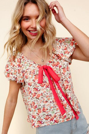 Bubble Sleeve Blouse