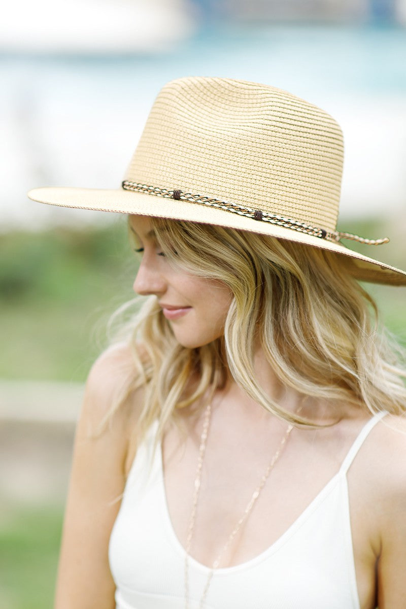 Braided Double Band Panama Hat