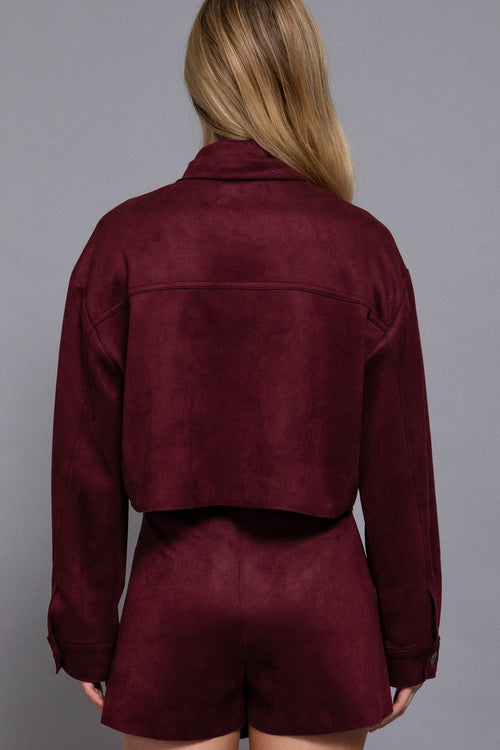 Faux Suede Jacket