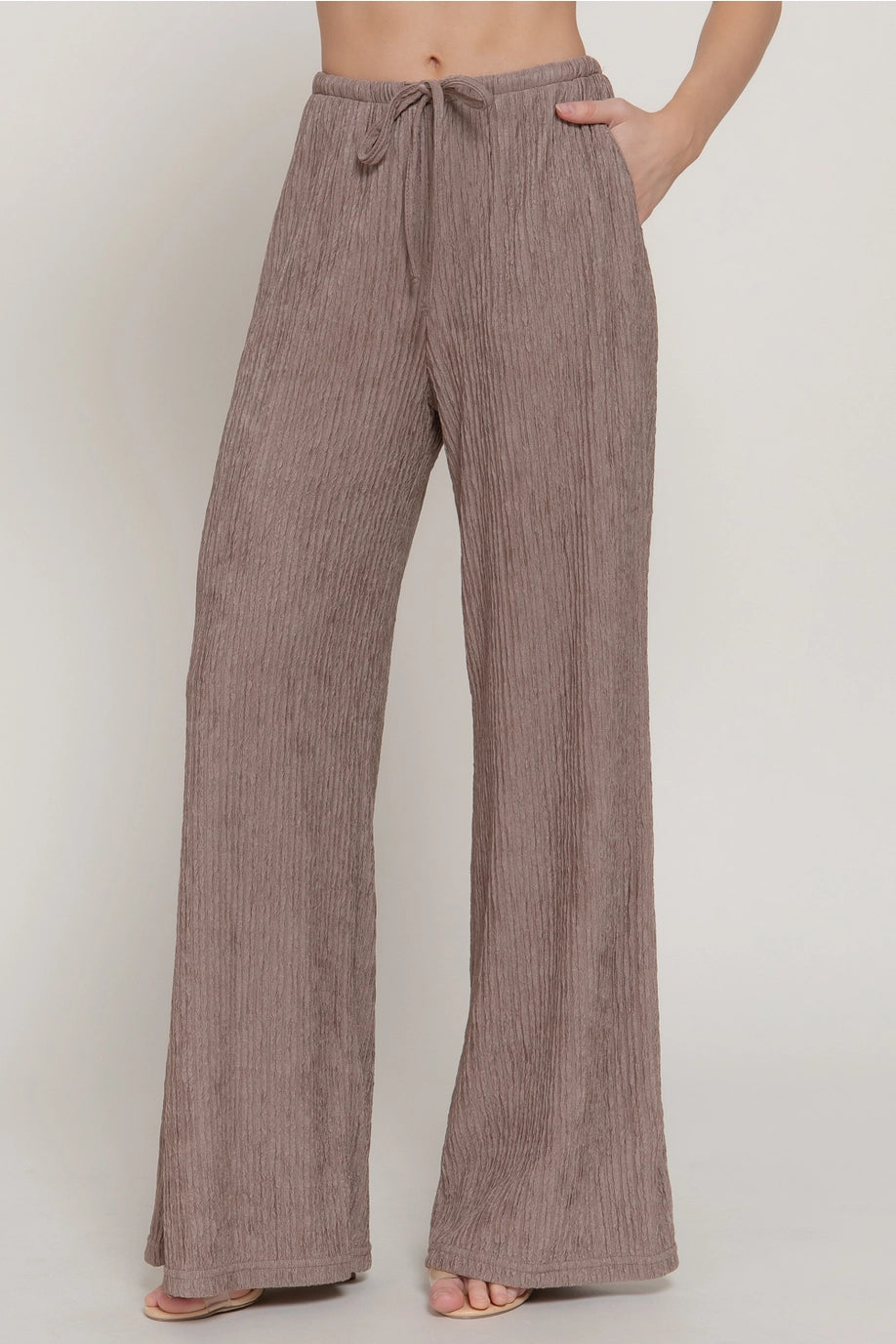 Crinkle Knit Pants