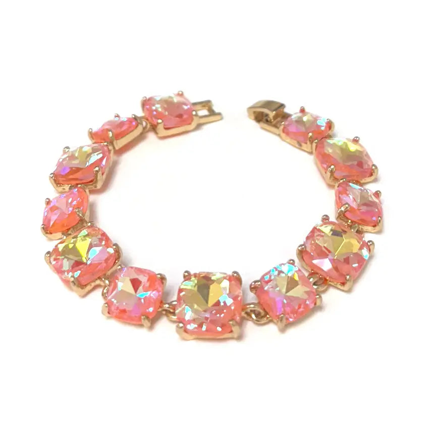 Cushion Cut Linked Bracelet