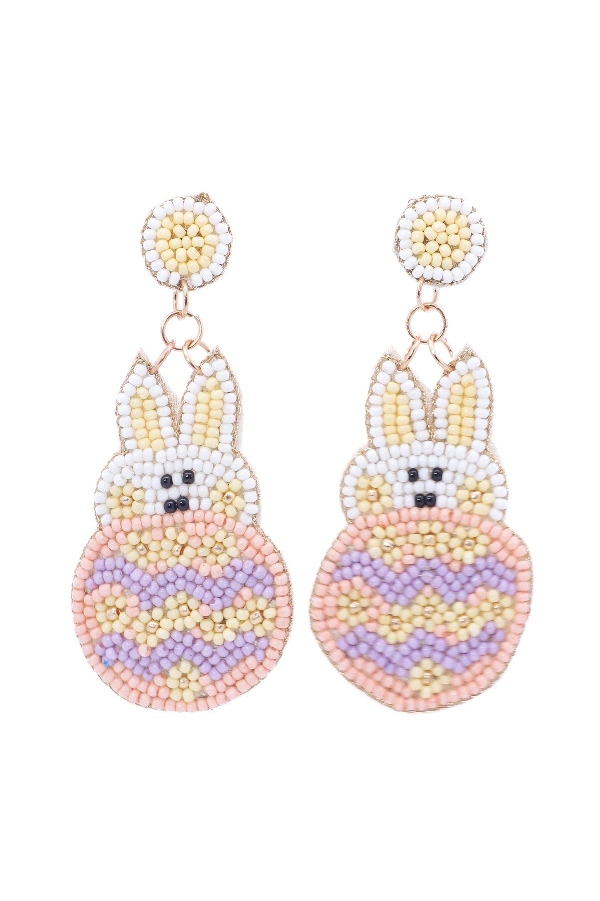 Easter Bunny Beaded Earrings