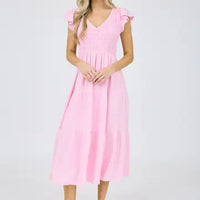 Flutter Sleeve Maxi
