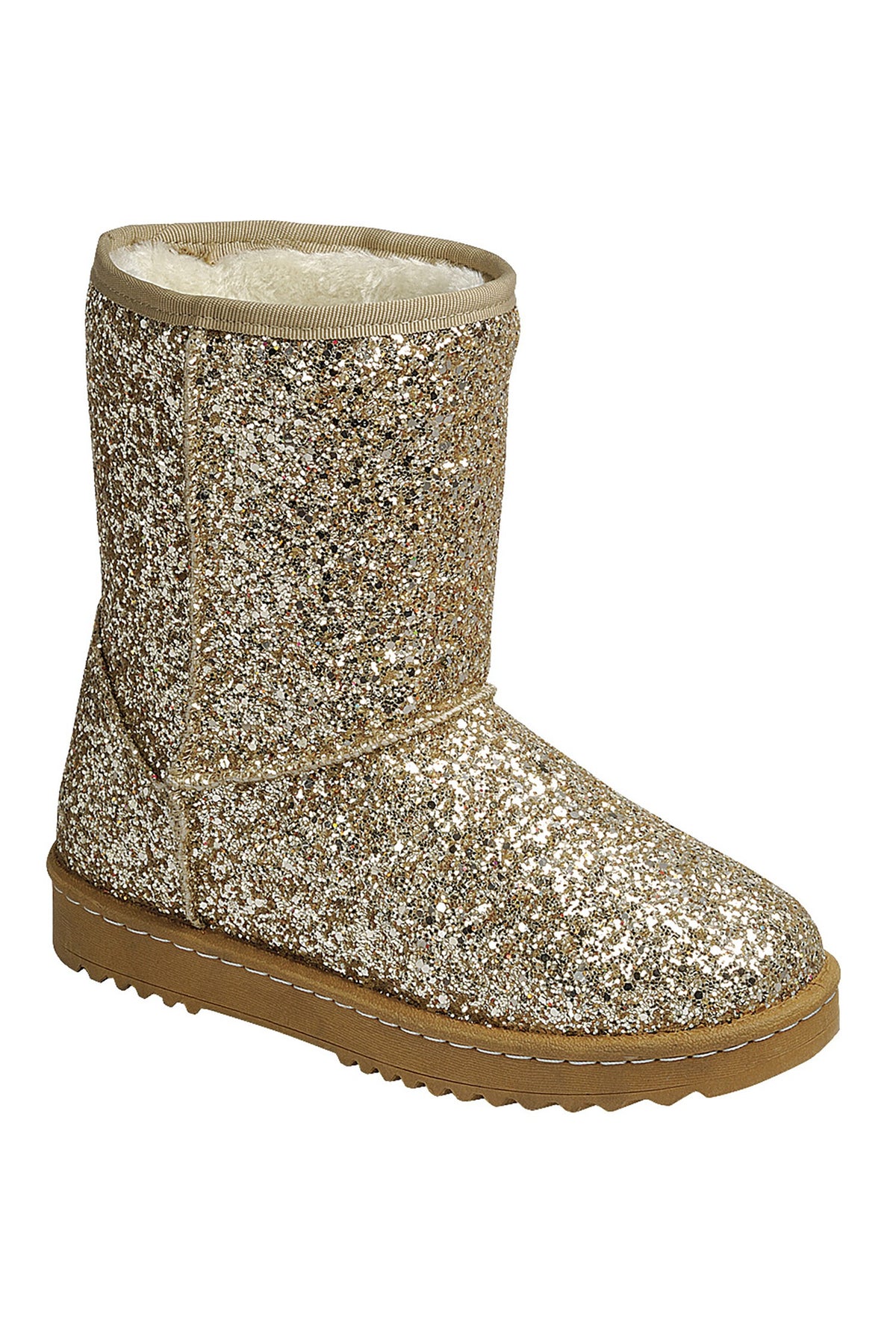 Gold Glitter Boots