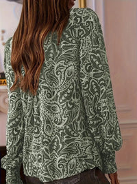 Green Boho Blouse