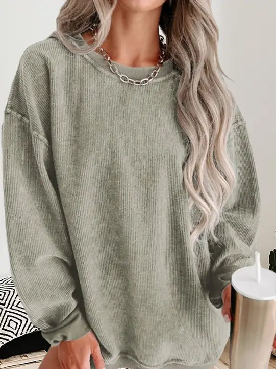 Knit Ribbed Pullover