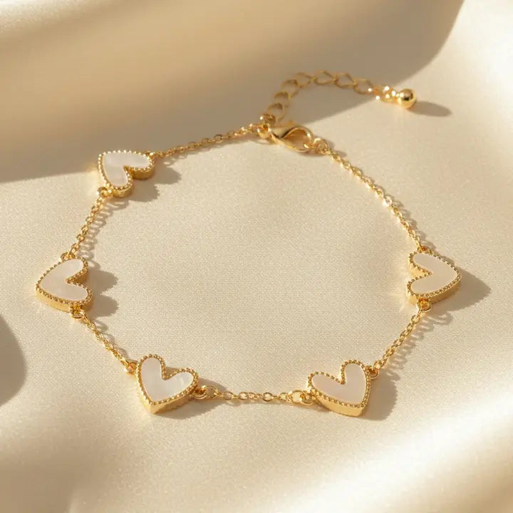 Heart Charm Bracelet