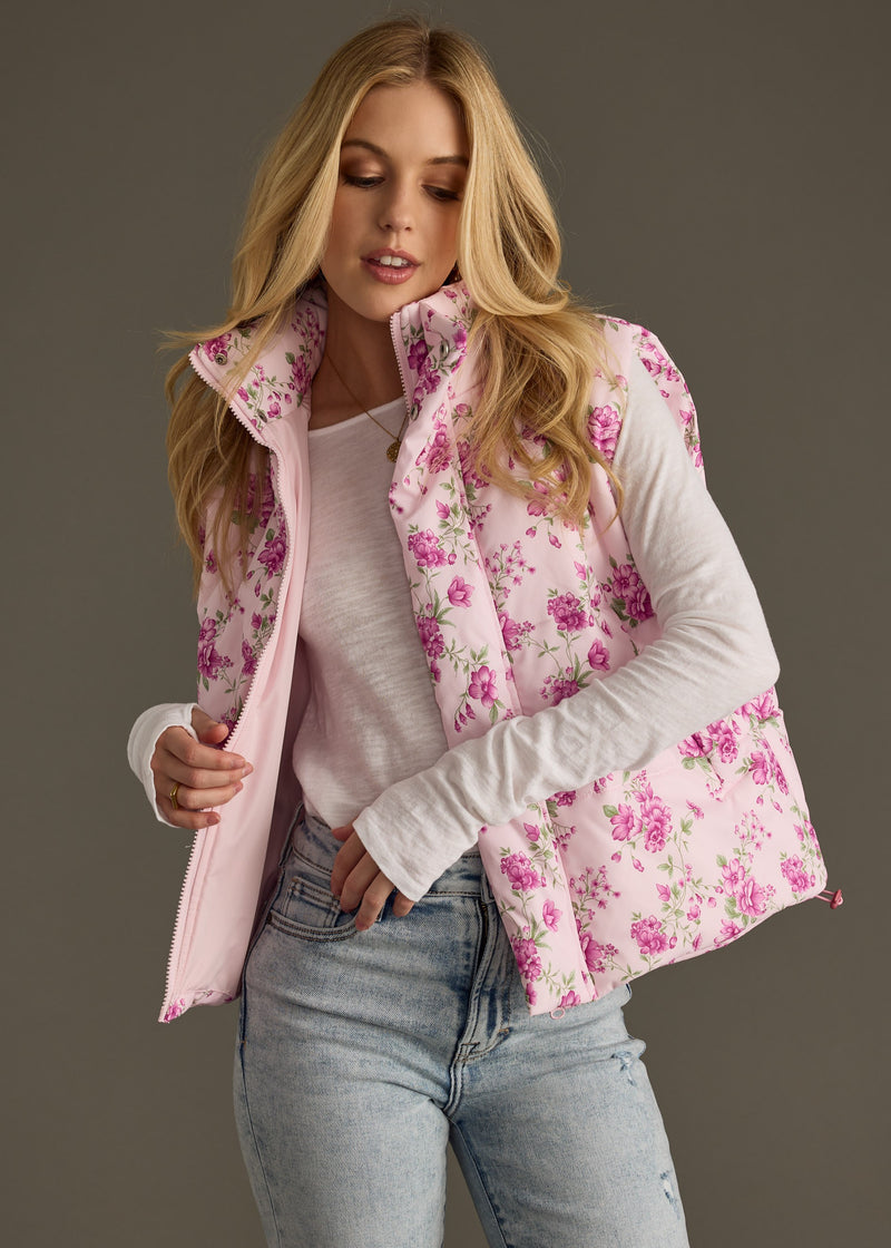 Lavender Floral Vest