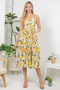 Lemon Midi Dress