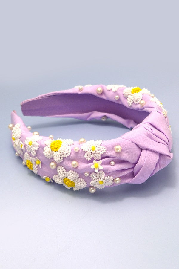 Daisy Beaded Headband