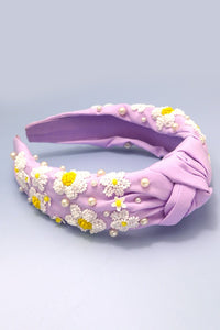 Daisy Beaded Headband