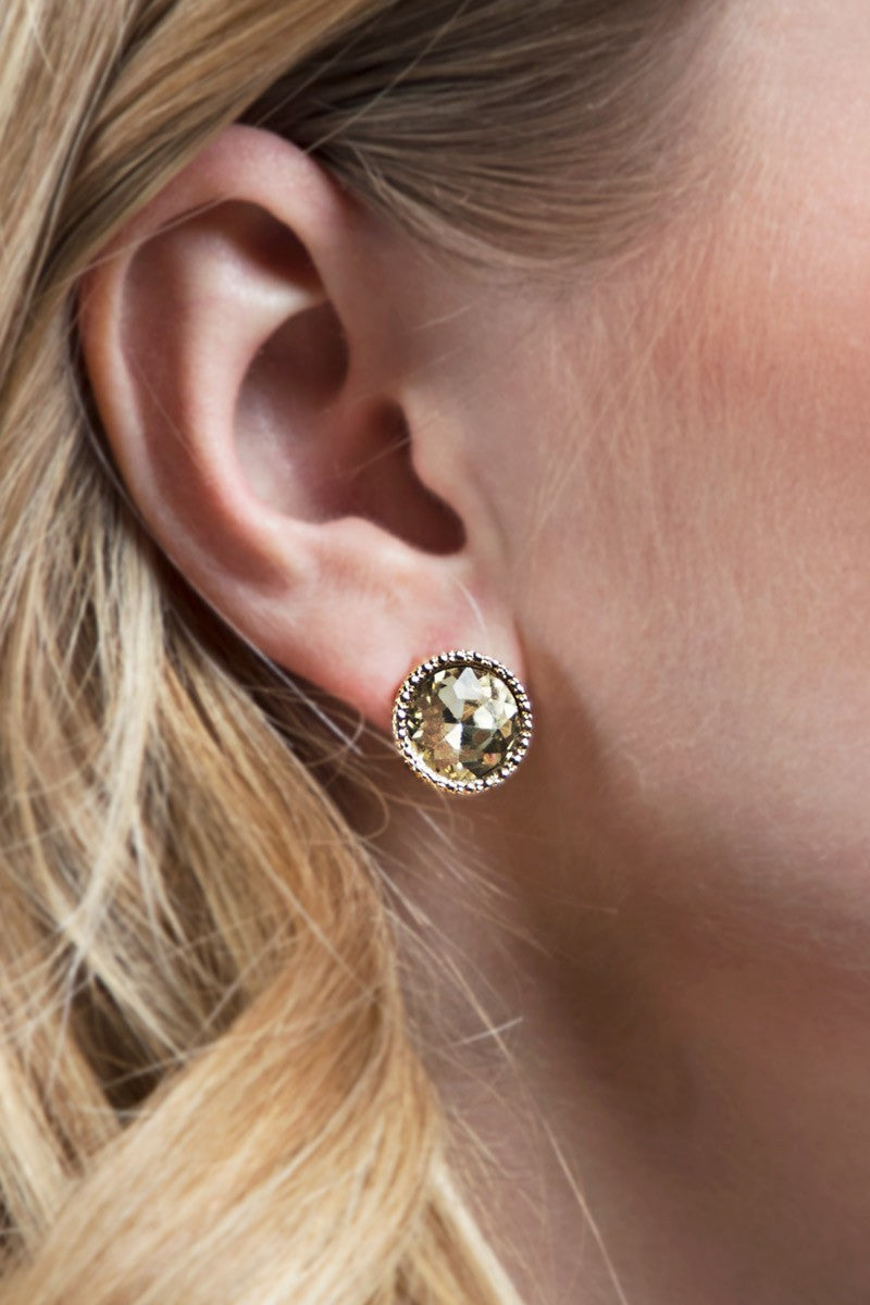 Glass Stud Earrings