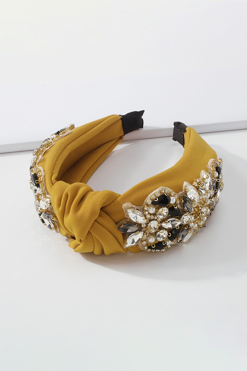 Luxury Crystal Topknot Headband