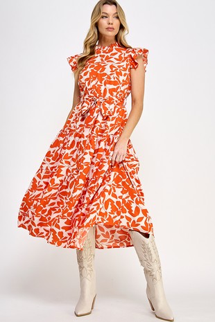 Magenta Floral Dress