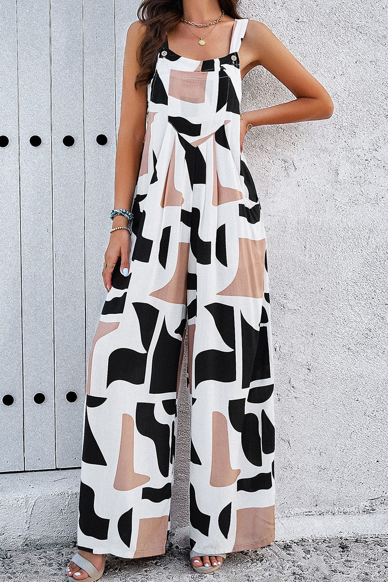 Sleeveless Wide Leg Jumpsuit