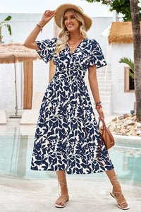 Navy Floral Dress