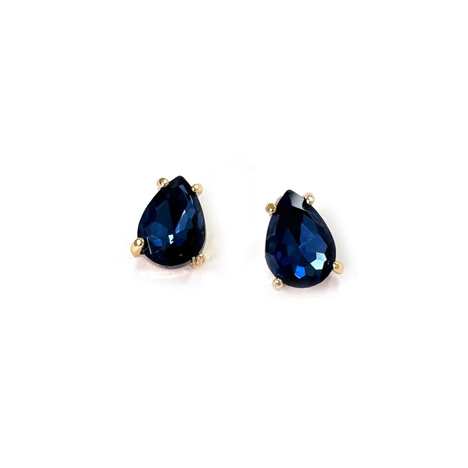Teardrop Glass Stud Earring