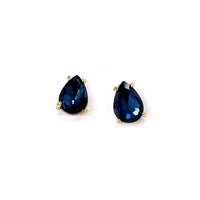 Teardrop Glass Stud Earring
