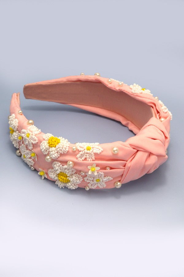 Daisy Beaded Headband