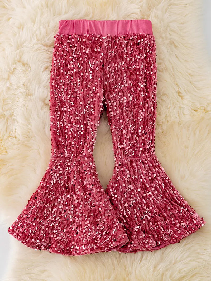 Sequin Bell Pants