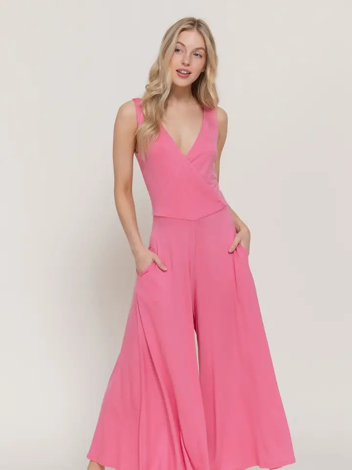 V Neck Jumpsuit