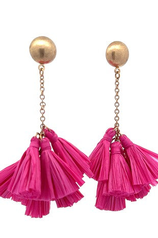 Pink Dangle Earrings