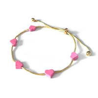 Heart Pull-Tie Bracelet