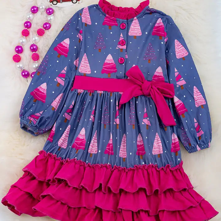 Purple Christmas Tree Dress