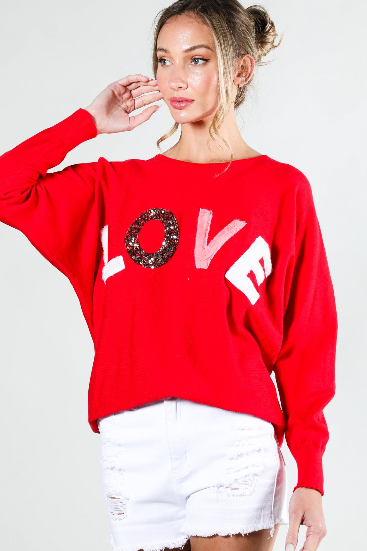 Red LOVE Sweater