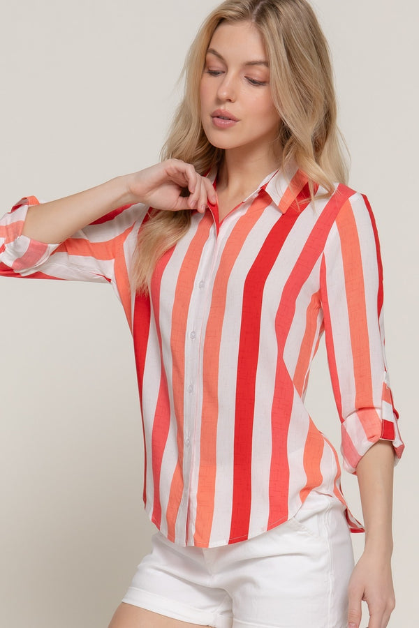 Striped Button-Down