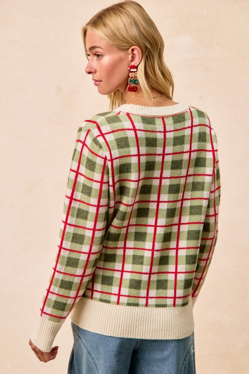 Christmas Plaid Sweater