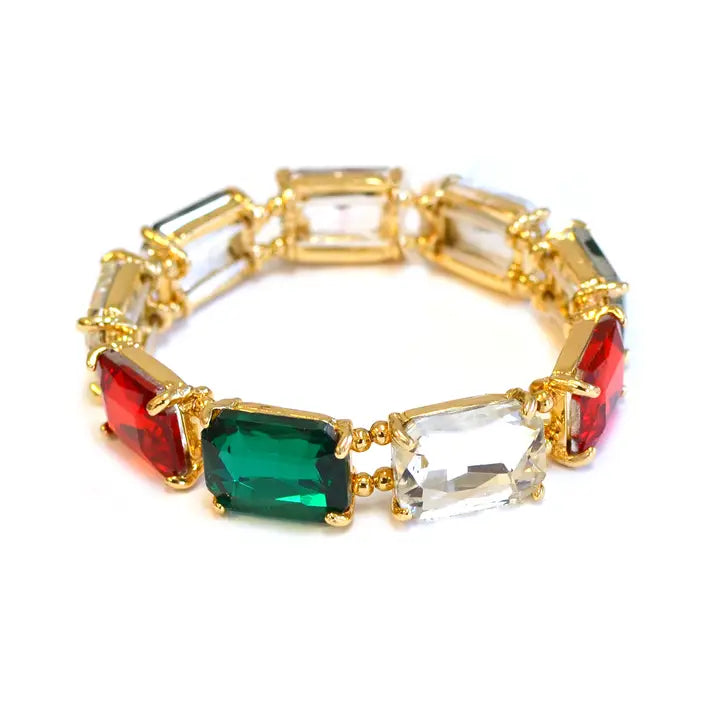 Christmas Crystal Stretch Bracelet