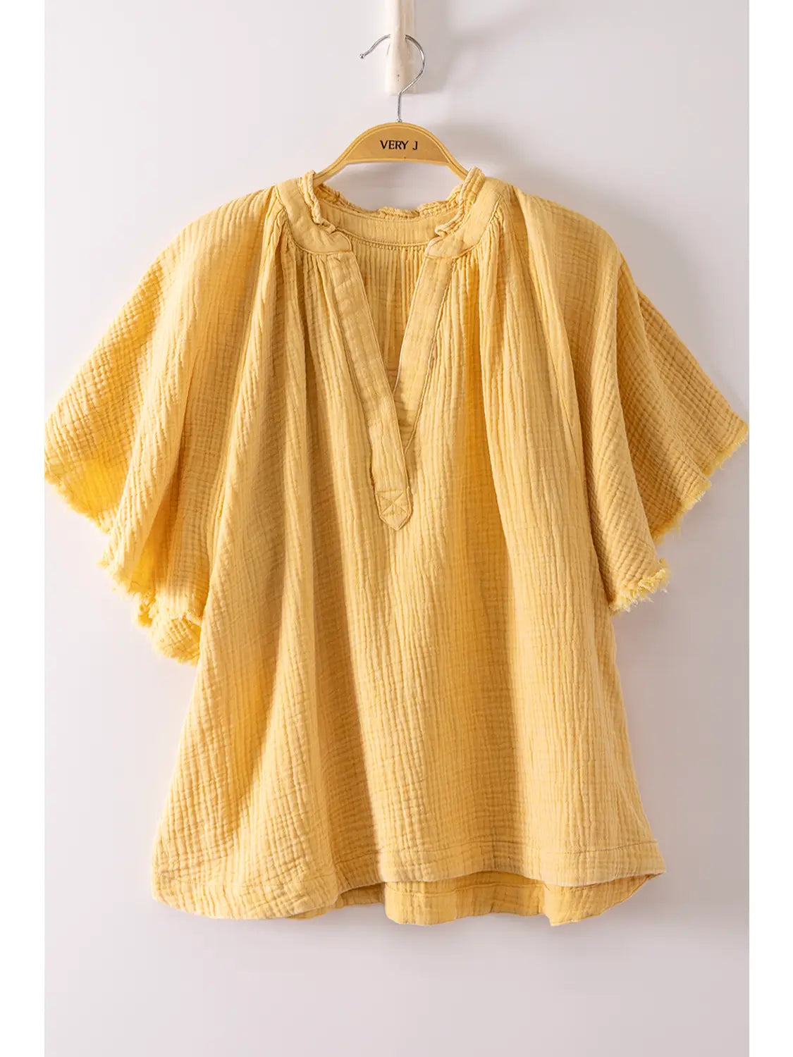 Yellow Gauze Blouse