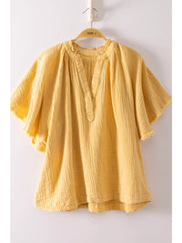 Yellow Gauze Blouse