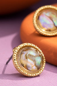 Glass Stud Earrings