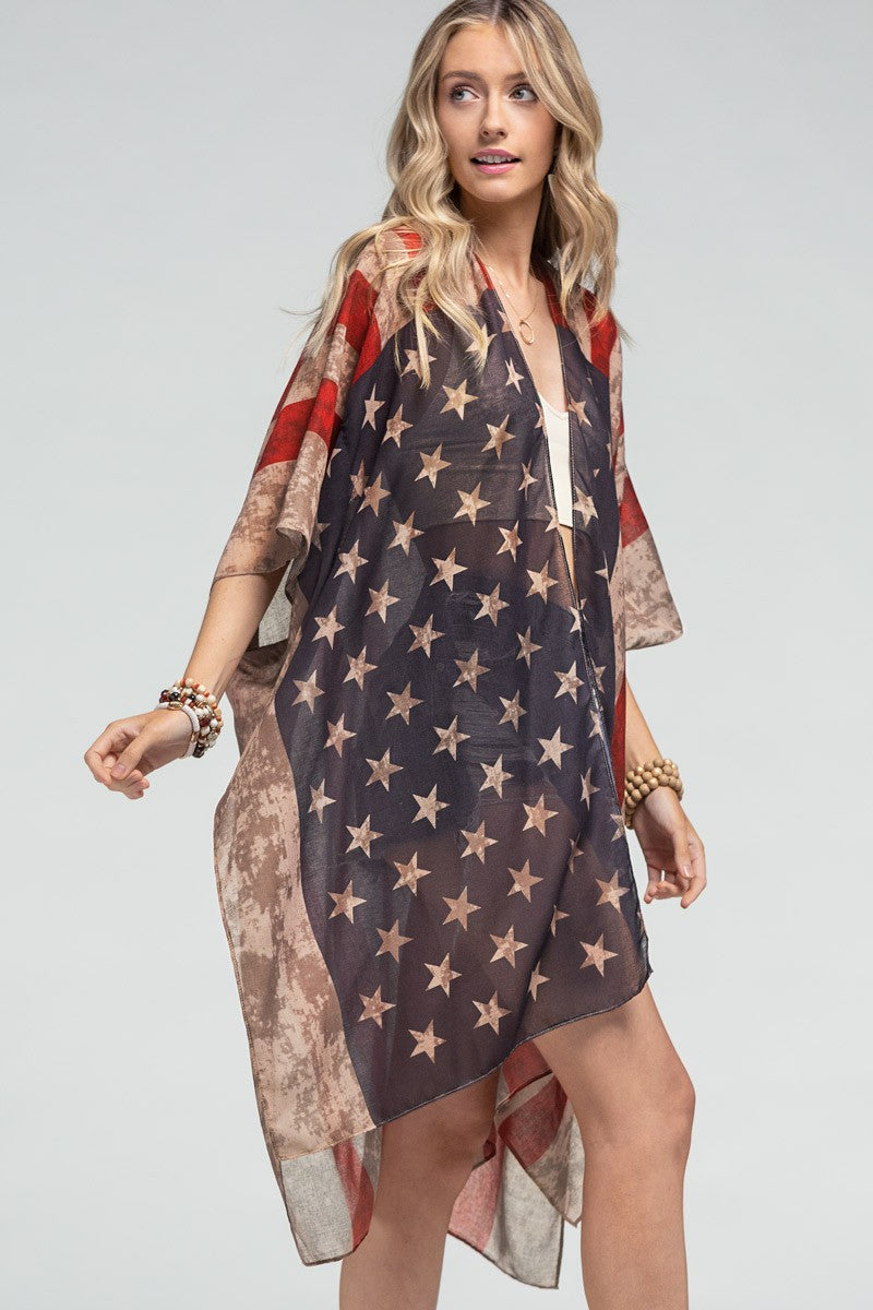 American Flag Kimono