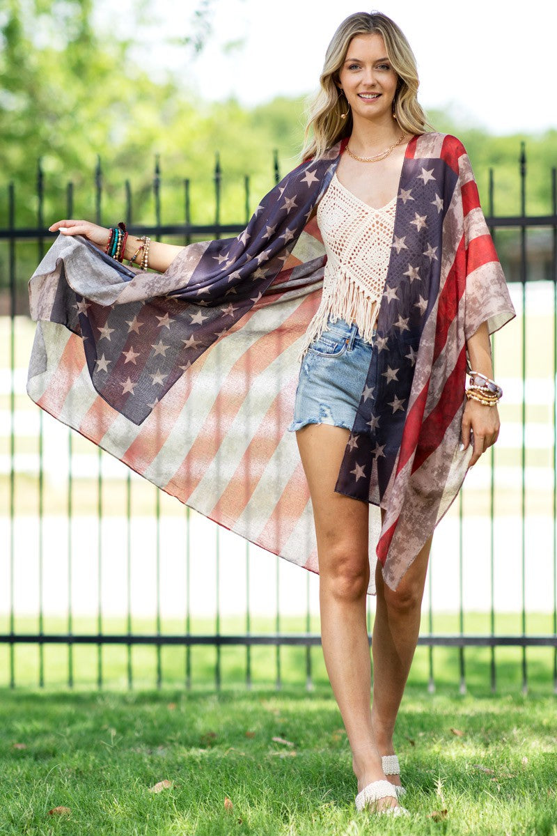American Flag Kimono